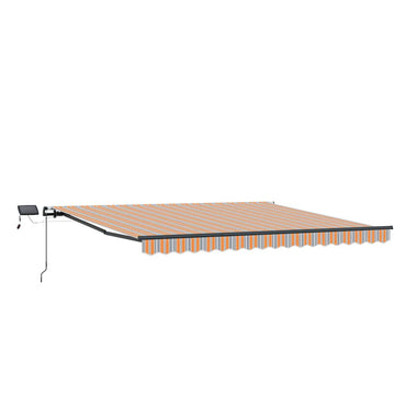 vidaXL Einziehbare Markise Mehrfarbig 450 x 350 cm Stoff