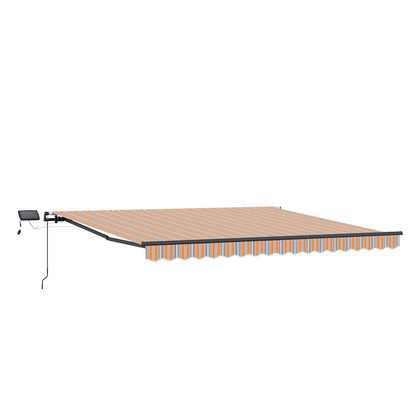 vidaXL Einziehbare Markise Mehrfarbig 450 x 350 cm Stoff