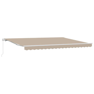 vidaXL Markise Beige 4,5 × 3,5 m Polyester und Metall