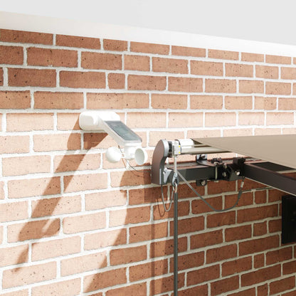 vidaXL Einziehbare Markise mit Beige 450 x 350 cm Stoff