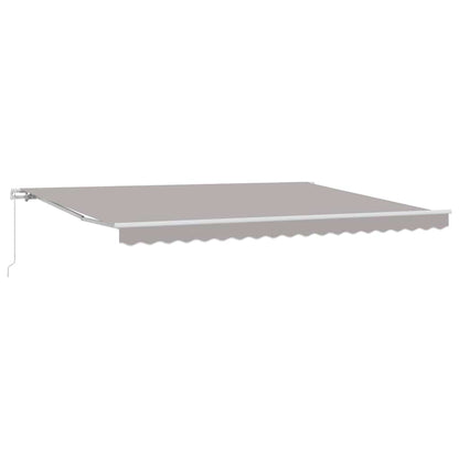 vidaXL Markise Hellgrau 4,5 × 3,5 m Polyester und Metall