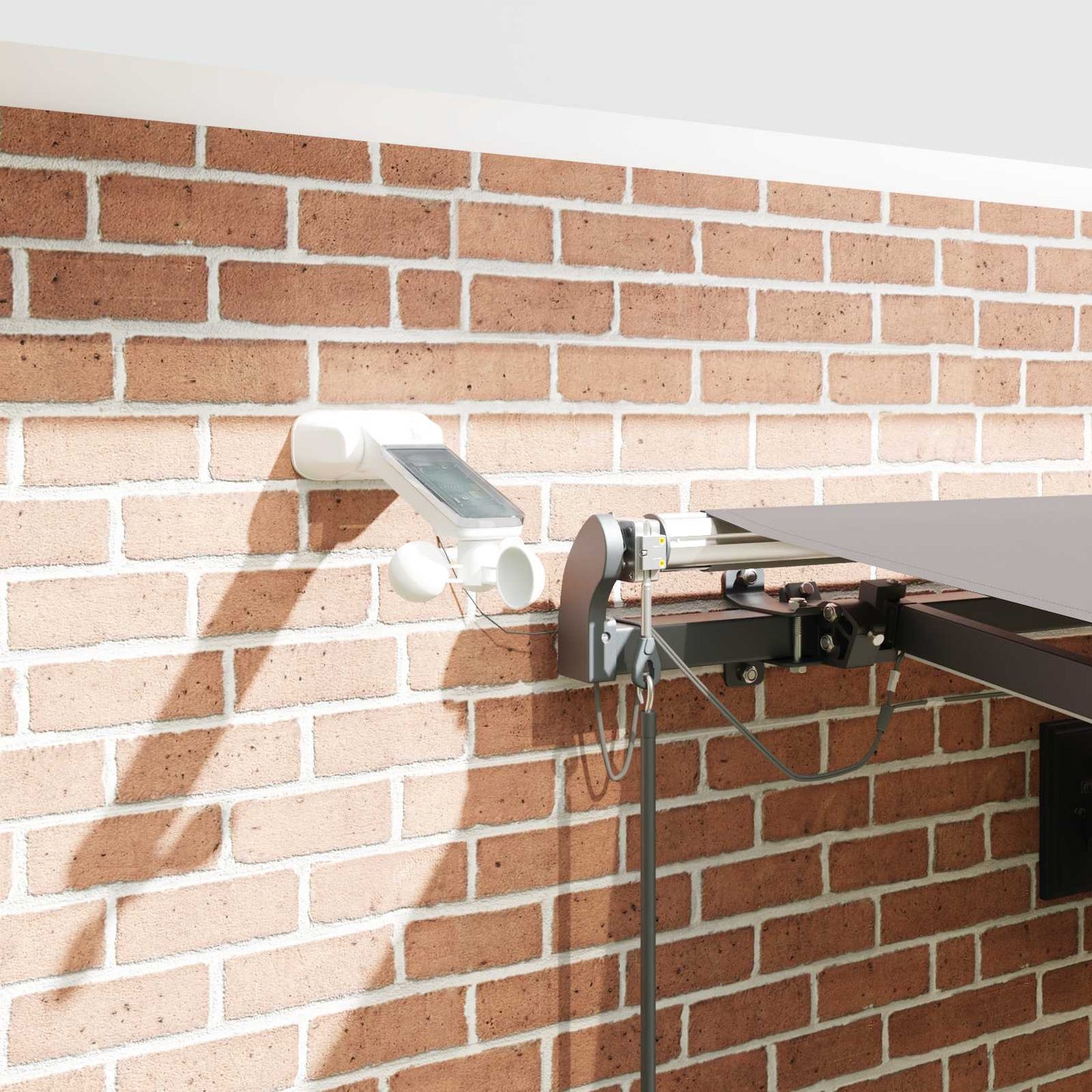 vidaXL Einziehbare Markise mit Hellgrau 450 x 350 cm Stoff