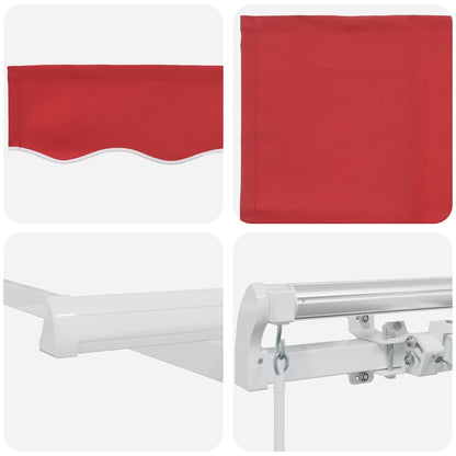 vidaXL Markise Rot 450 x 350 x 165 cm Polyester