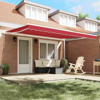 vidaXL Markise Rot 450 x 350 x 165 cm Polyester