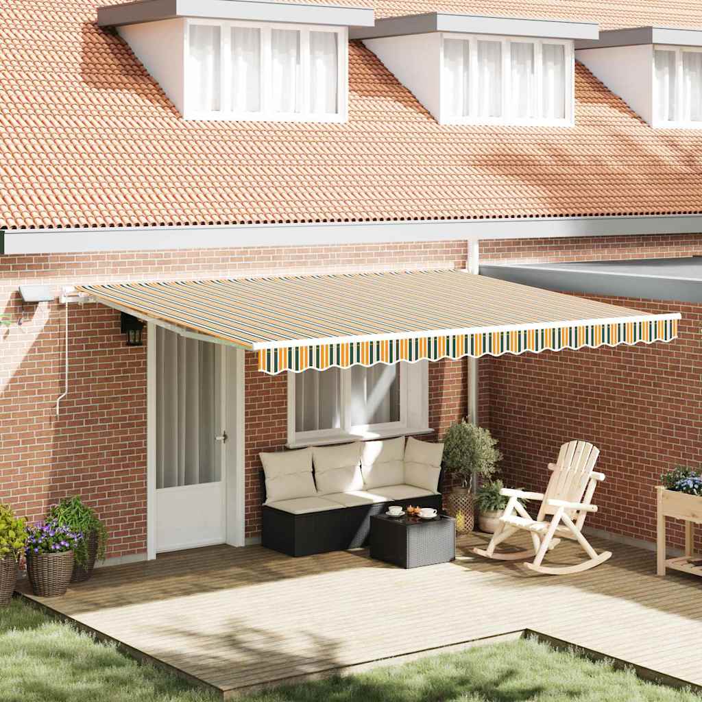 vidaXL Einziehbare Markise mit 450 x 350 cm Stoff