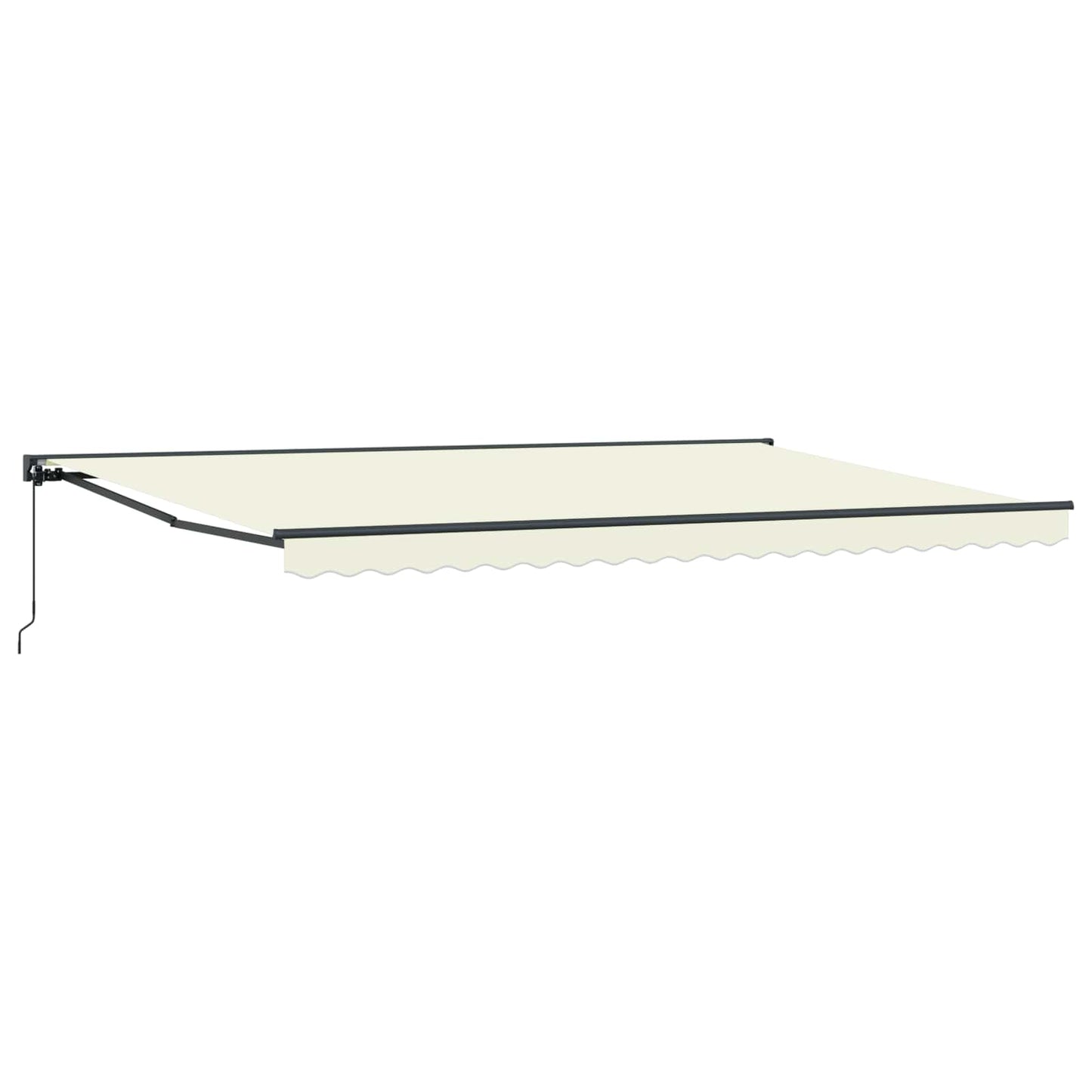 vidaXL Einziehbare Markise Creme 500 x 300 cm Polyester und Metall
