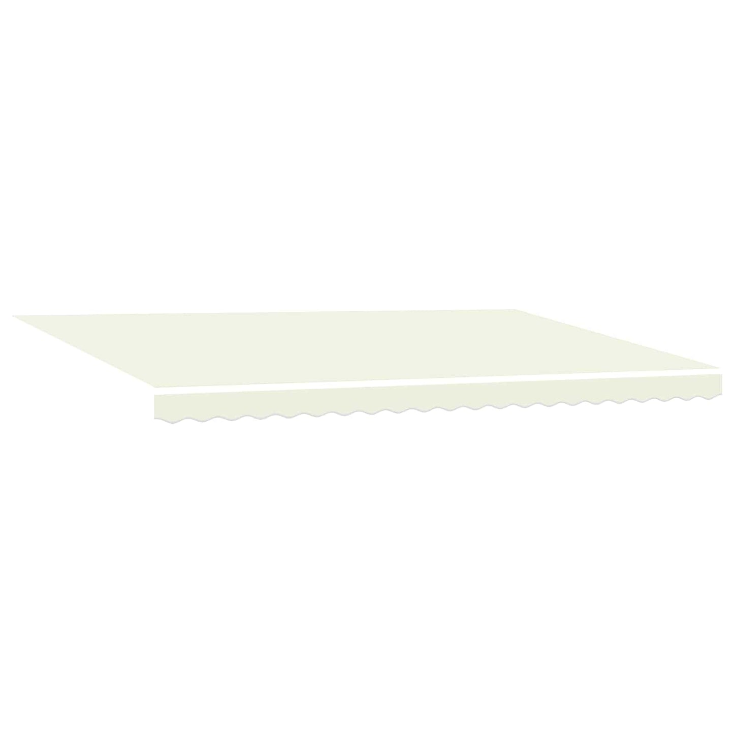 vidaXL Einziehbare Markise Creme 500 x 300 cm Polyester und Metall