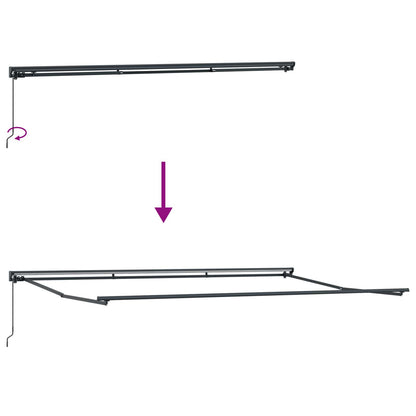 vidaXL Einziehbare Markise Creme 500 x 300 cm Polyester und Metall