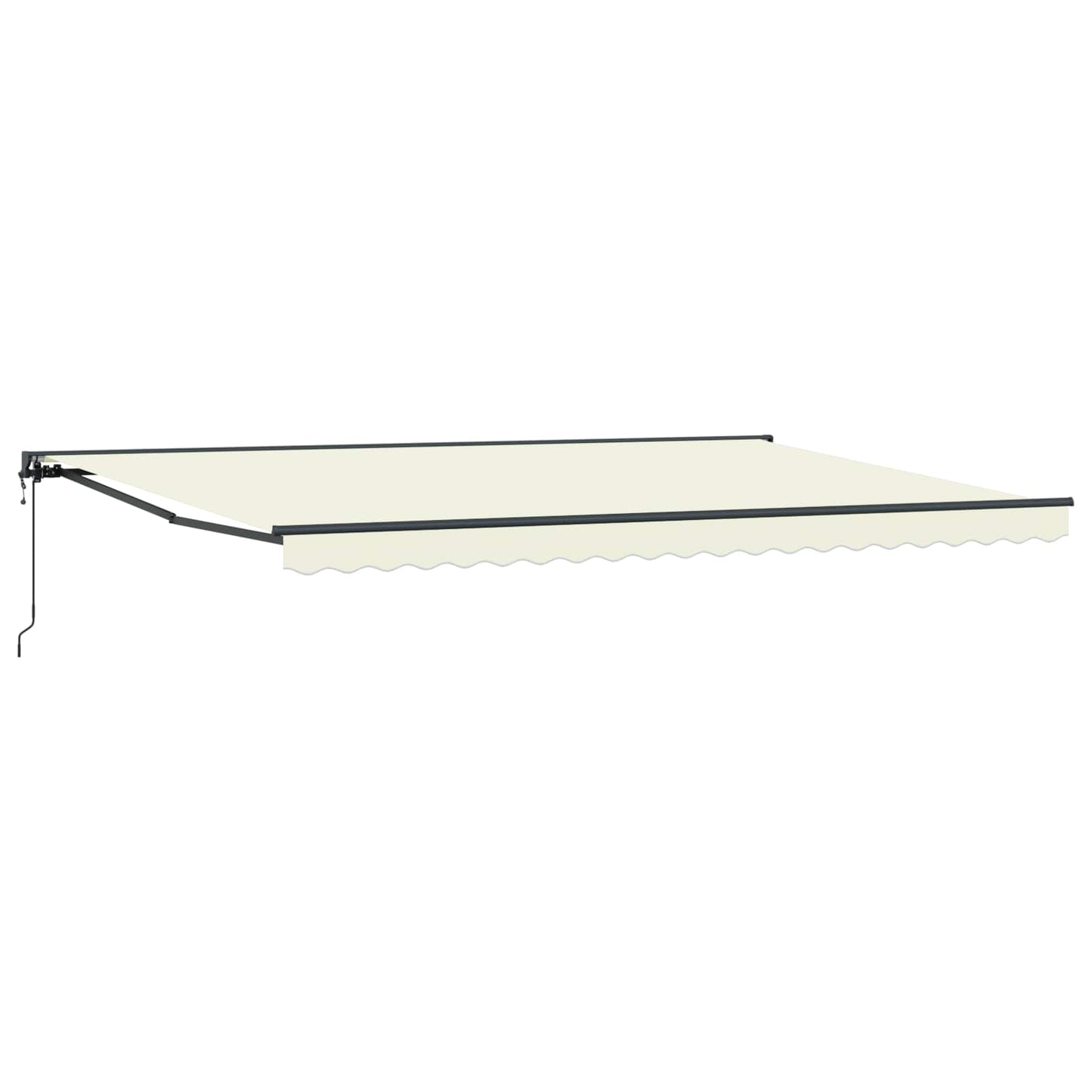 vidaXL Einziehbare Markise Creme 500 x 300 cm Polyester und Metall