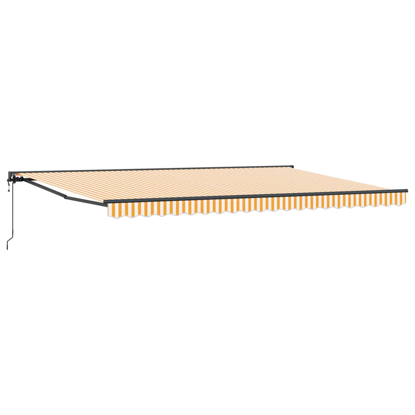 vidaXL Auvent rétractable jaune et blanc 500 x 300 cm