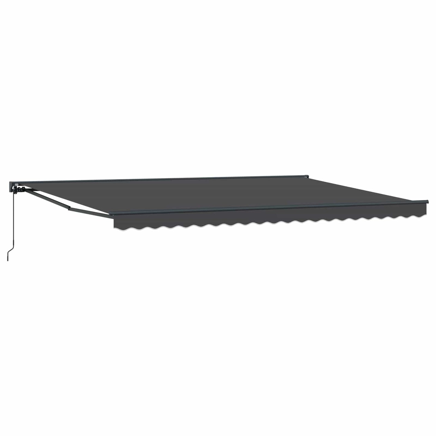 vidaXL Einziehbare Markise Anthrazit 500 x 300 cm Polyester und Metall