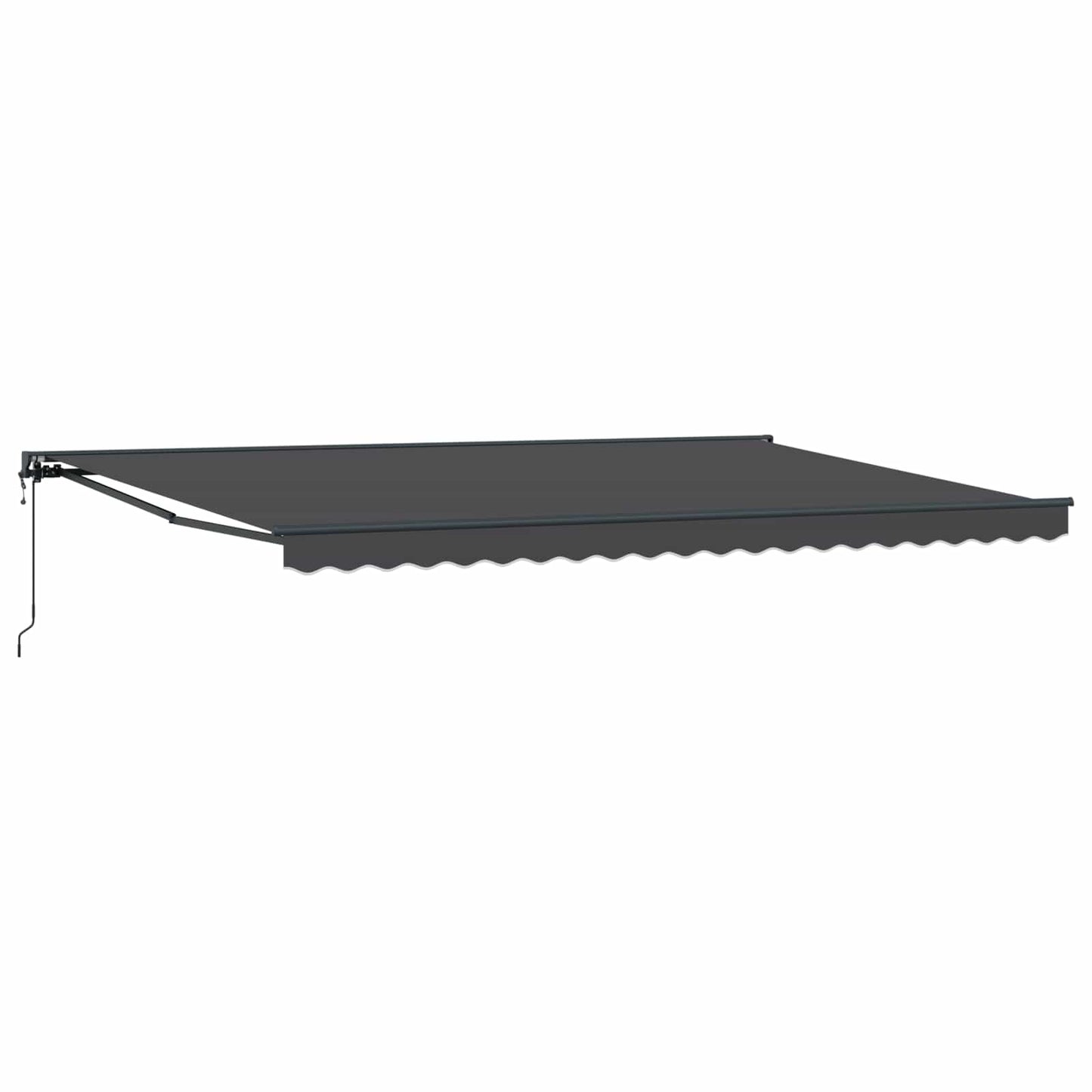 vidaXL Store banne rétractable anthracite 500 x 300 cm en polyester et métal