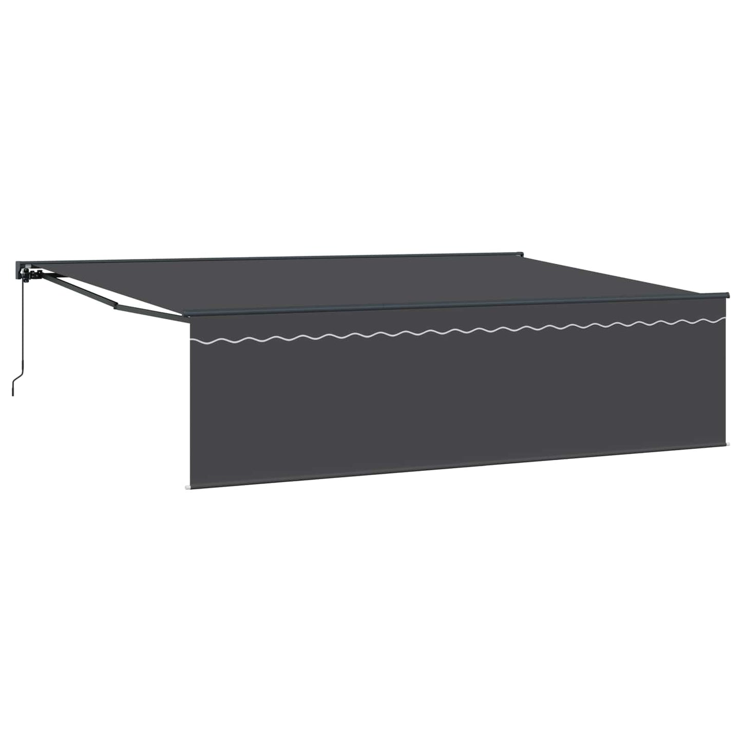 vidaXL Einziehbare Markise Anthrazit 500 x 300 cm