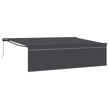 vidaXL Einziehbare Markise Anthrazit 500 x 300 cm