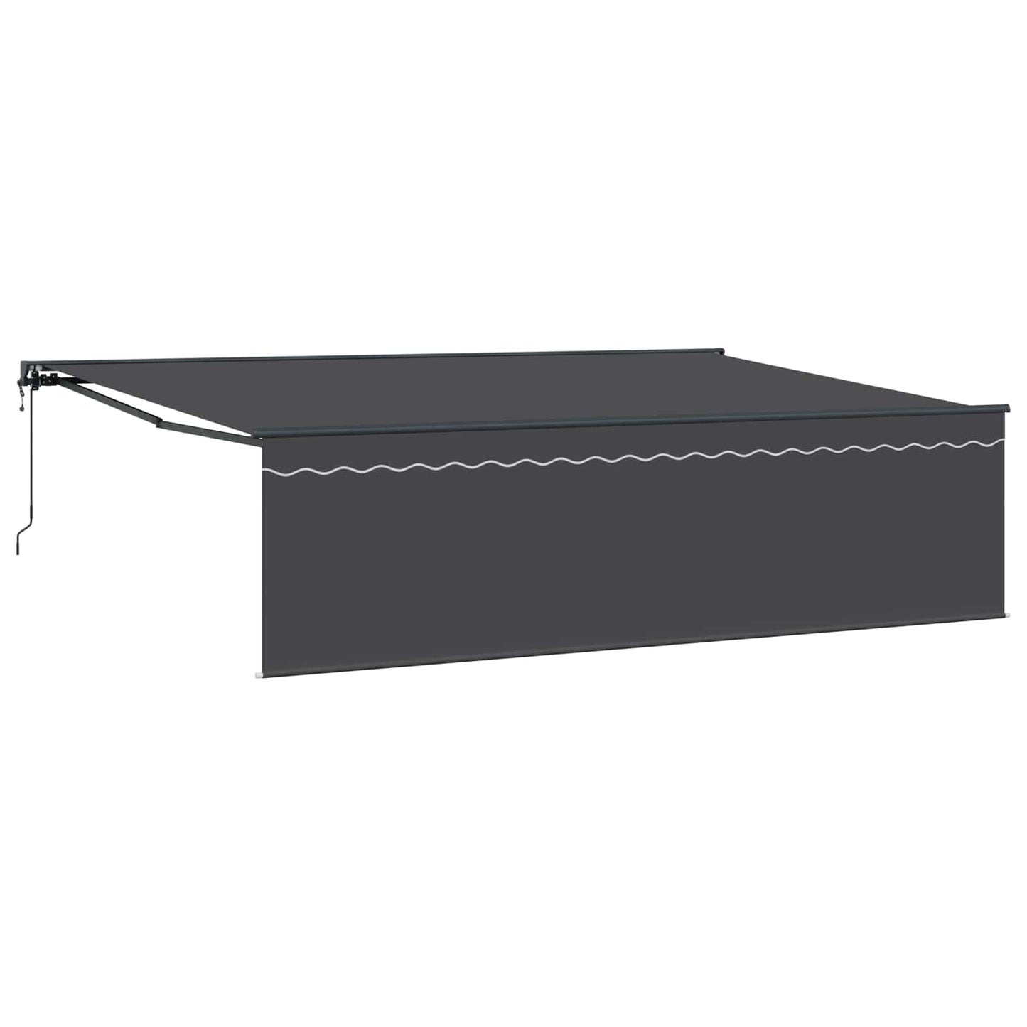 vidaXL Einziehbare Markise Anthrazit 500 x 300 cm