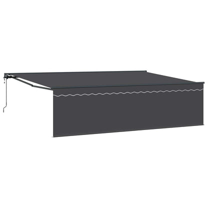 vidaXL Einziehbare Markise Anthrazit 500 x 300 cm