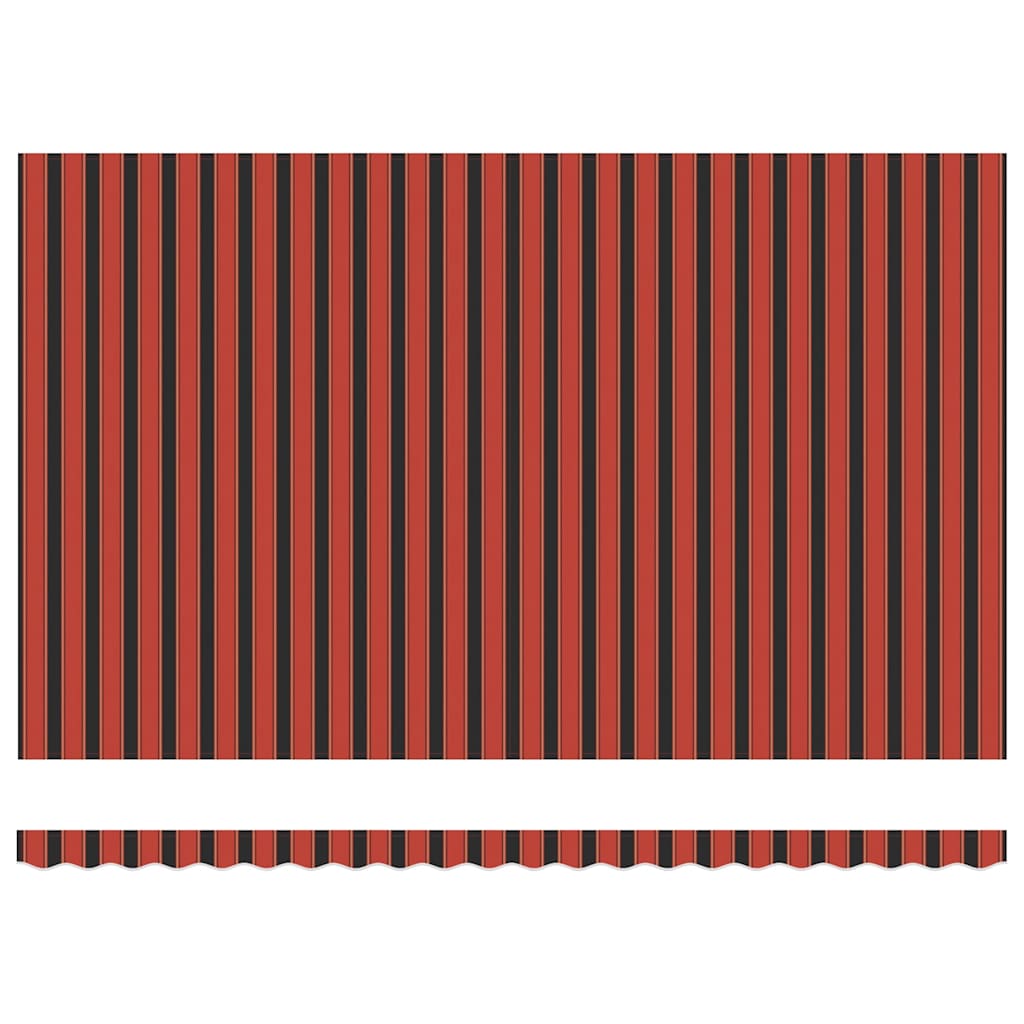 Einziehbare Markise Orange und Braun 500 x 300 cm