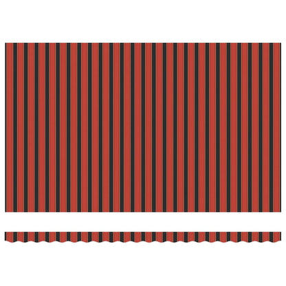 Einziehbare Markise Orange und Braun 500 x 300 cm