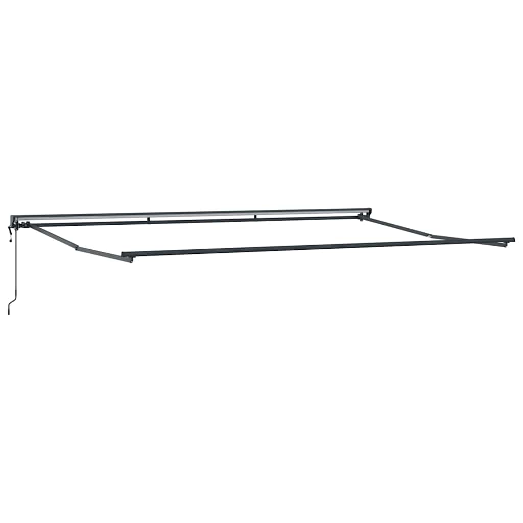 vidaXL Einziehbare Markise Bordeauxrot 500 x 300 cm
