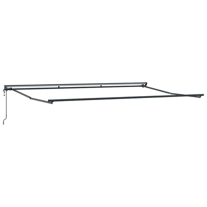 vidaXL Einziehbare Markise Bordeauxrot 500 x 300 cm