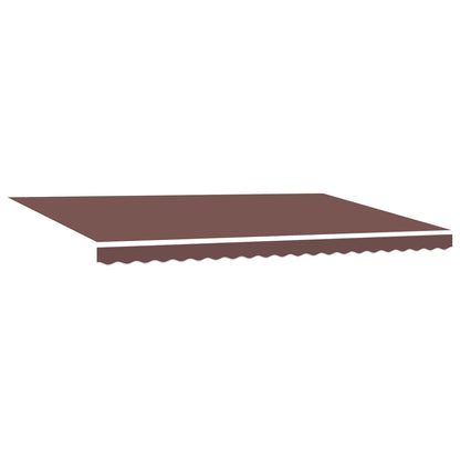 vidaXL Einziehbare Markise Braun 500 x 300 cm Polyester und Metall