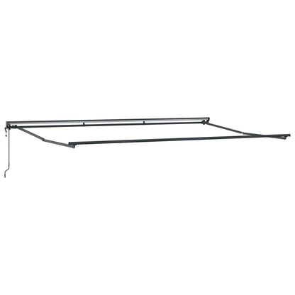 vidaXL Einziehbare Markise Braun 500 x 300 cm Polyester und Metall
