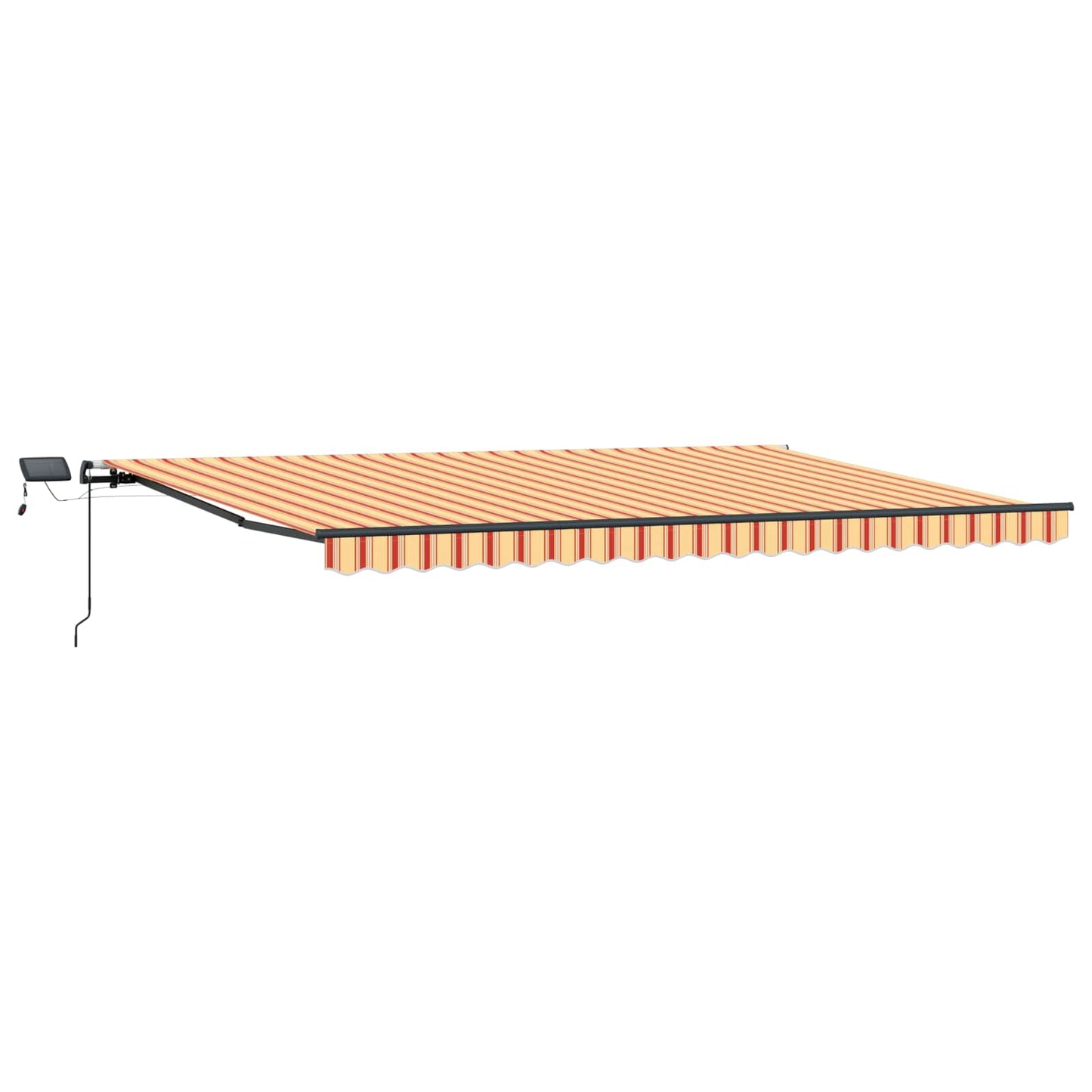 vidaXL Store banne rétractable Jaune et orange 500 x 300 cm en tissu