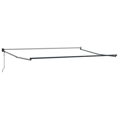 vidaXL Einziehbare Markise Rot und Weiß 500 × 300 cm Stoff und Metall