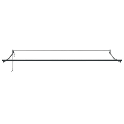 vidaXL Einziehbare Markise Rot und Weiß 500 × 300 cm Stoff und Metall