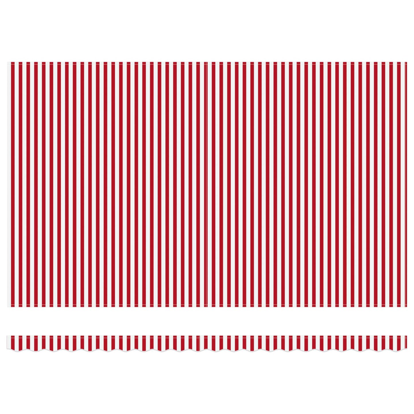 vidaXL Einziehbare Markise Rot und weiße Streifen 500x300 cm Stoff