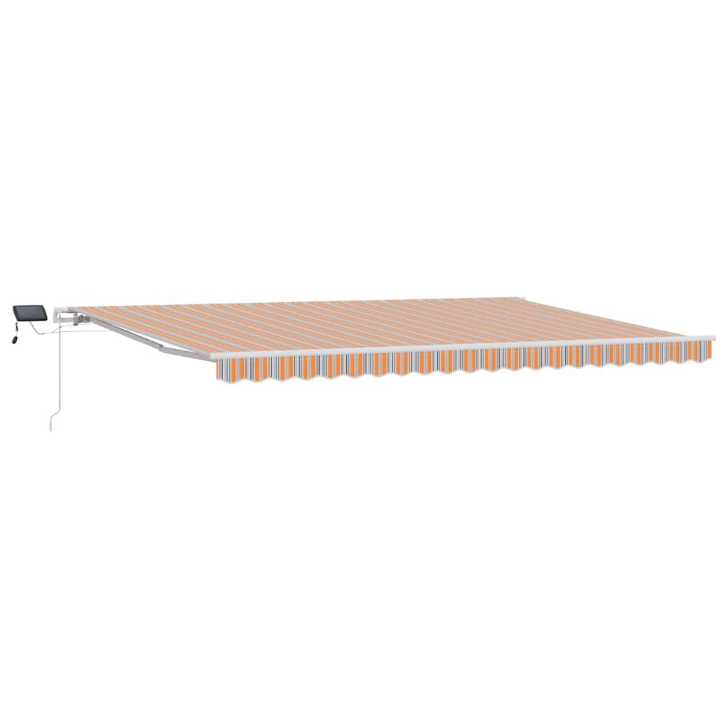 vidaXL Einziehbare Markise Mehrfarbig 500 × 300 cm Stoff und Metall