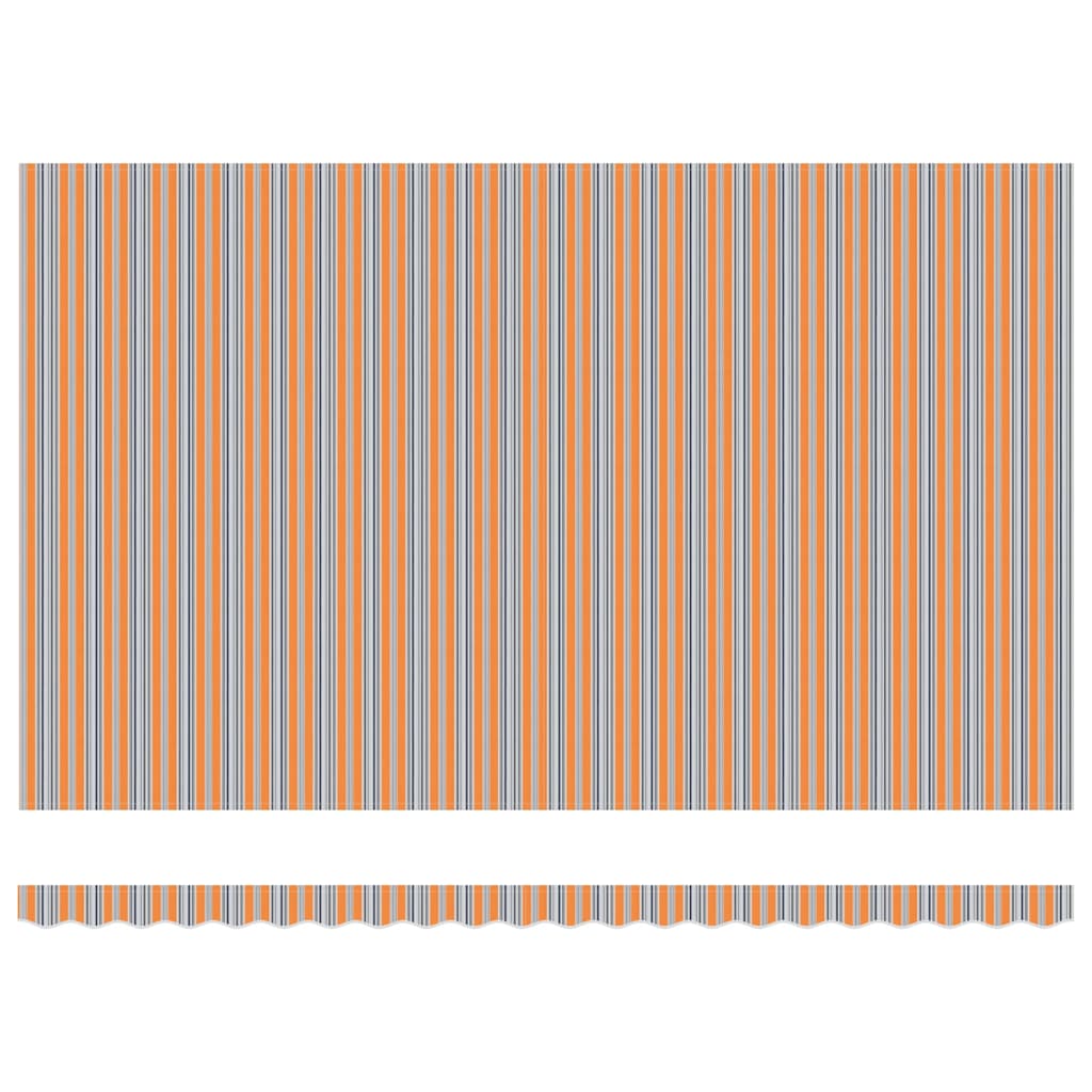 vidaXL Einziehbare Markise Mehrfarbig 500 x 300 cm Stoff und Metall