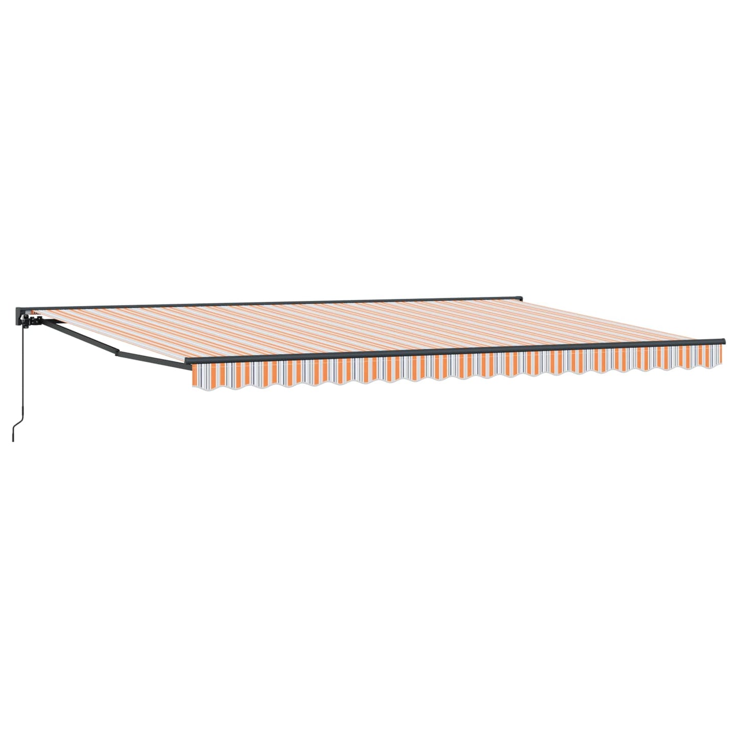 vidaXL Einziehbare Markise Bunt gestreift 500x300 cm Stoff