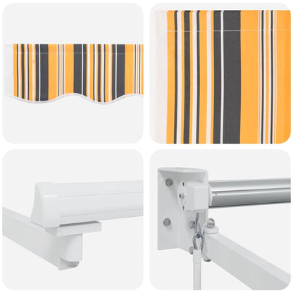 vidaXL Einziehbare Markise Mehrfarbig 500 x 300 cm