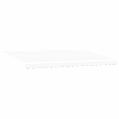 vidaXL Einziehbare Markise Weiß 500 x 300 cm Polyester und Metall