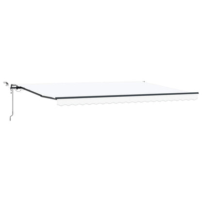 vidaXL Markisenstoff mit Weiß 500 x 300 cm Polyester