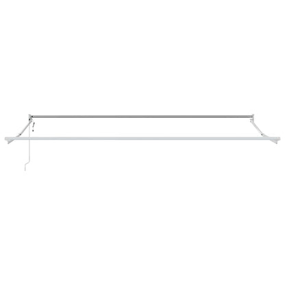 vidaXL Einziehbare Markise Weiß 500 × 300 cm Stoff und Metall