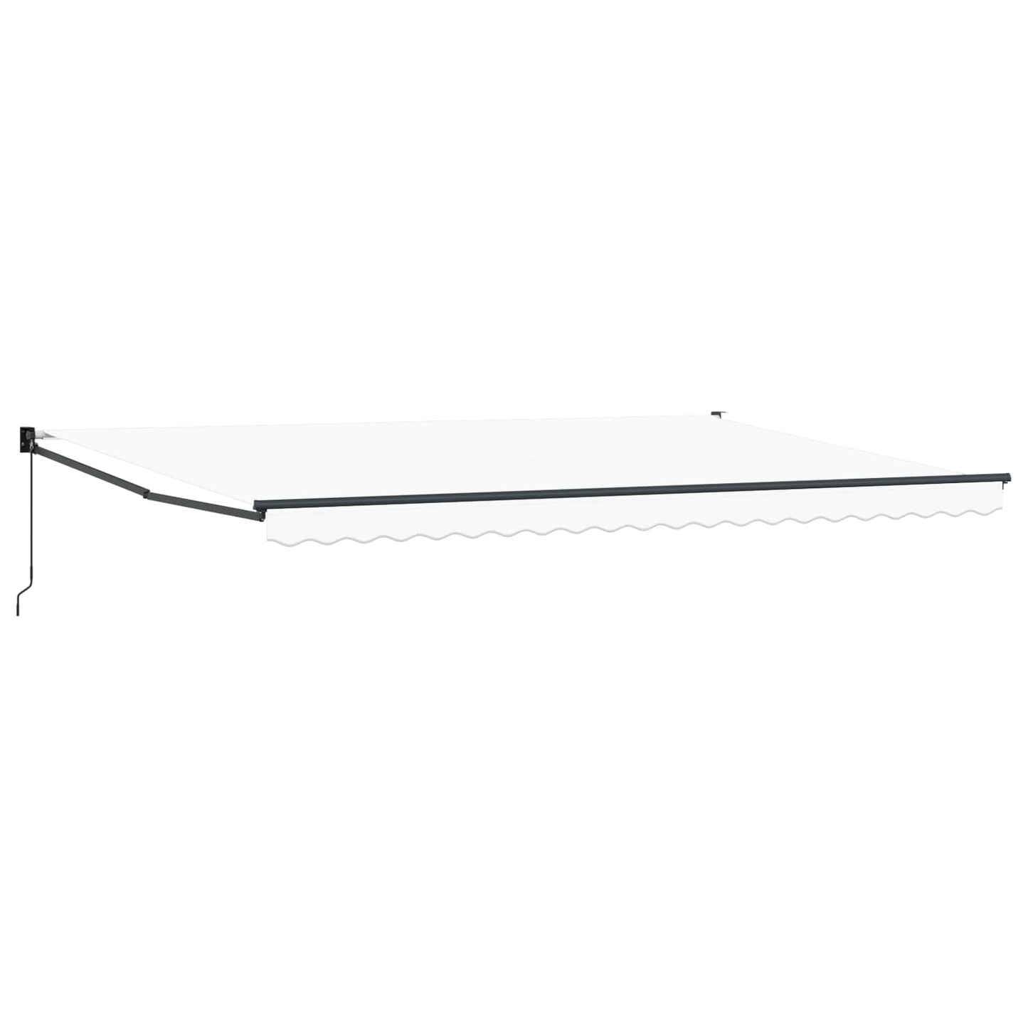 vidaXL Einziehbare Markise Weiß 500 × 300 cm Stoff und Metall