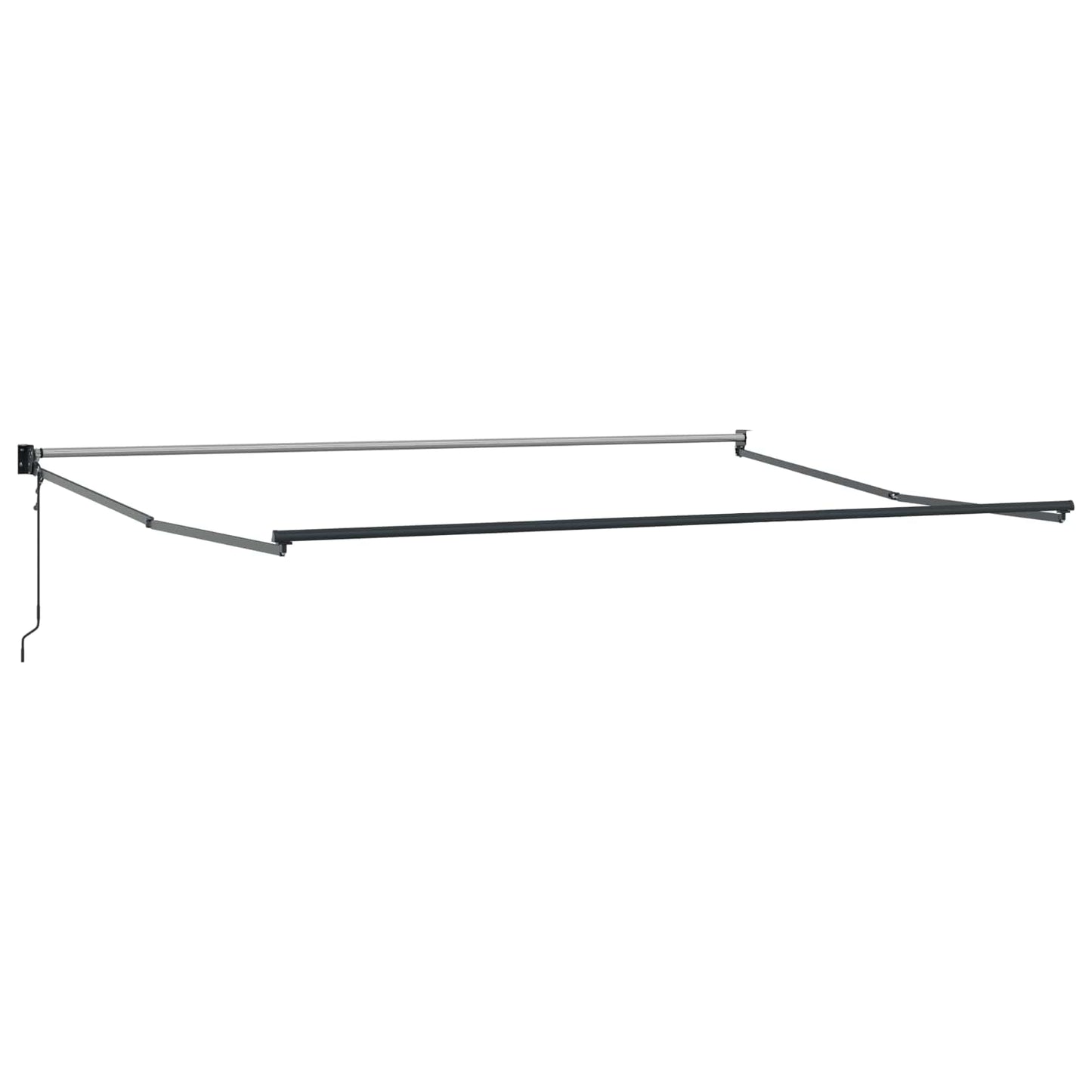 vidaXL Einziehbare Markise Weiß 500 × 300 cm Stoff und Metall
