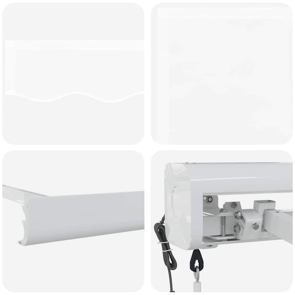 vidaXL Markise Weiß 350 x 250 x 165 cm Polyester und Aluminium