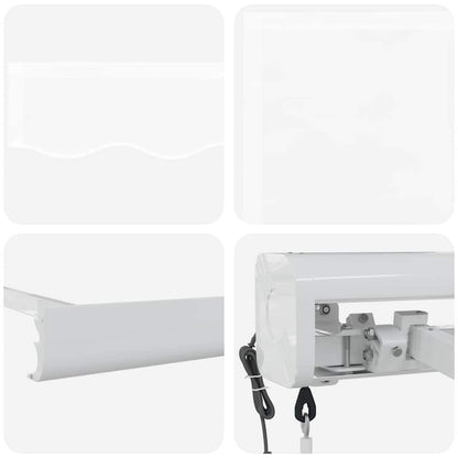 vidaXL Markise Weiß 350 x 250 x 165 cm Polyester und Aluminium