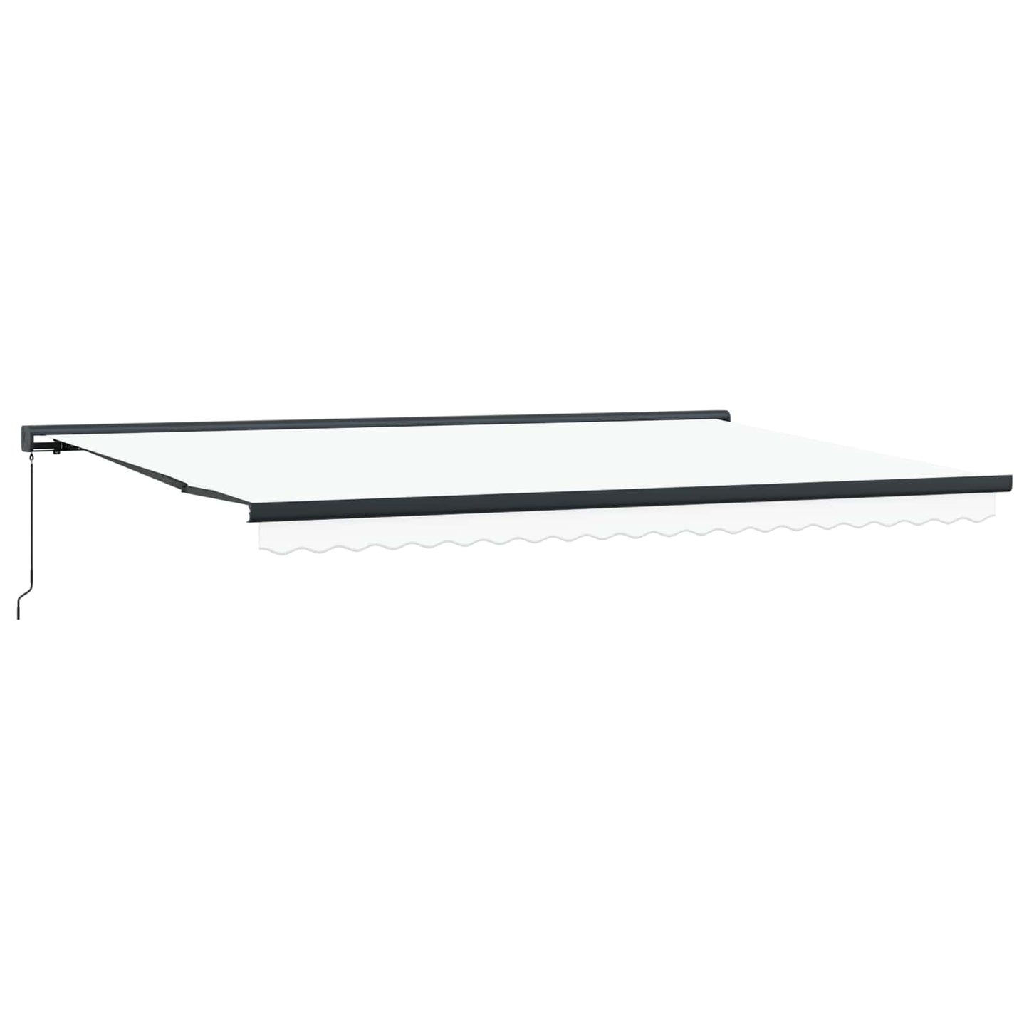 vidaXL Einziehbare Markise Weiß 500 x 300 cm Stoff und Metall