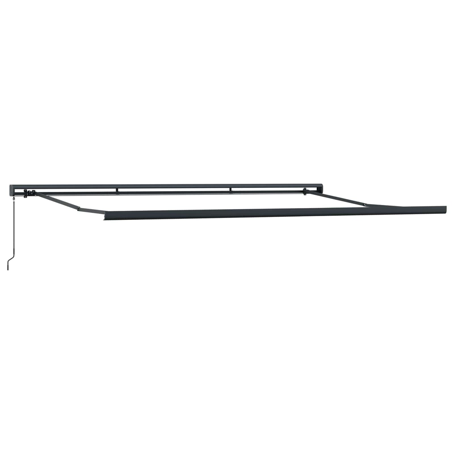vidaXL Einziehbare Markise Weiß 500 x 300 cm Stoff und Metall