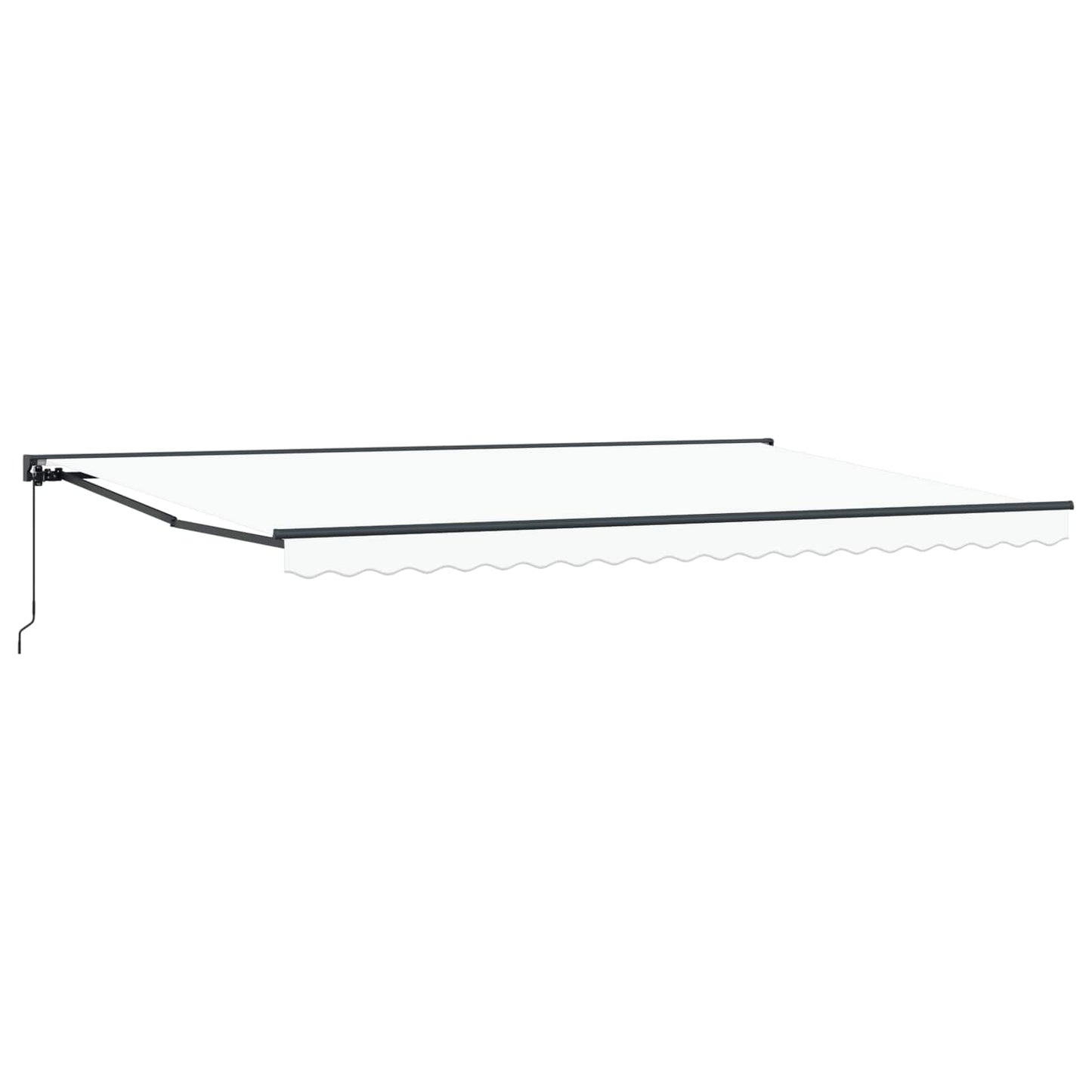 vidaXL Einziehbare Markise Weiß 500 x 300 cm Polyester und Metall
