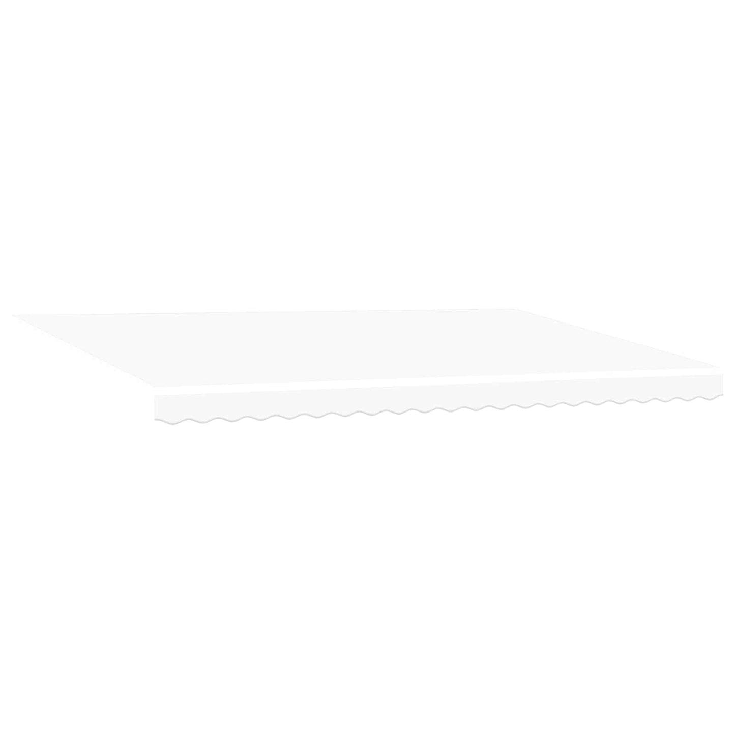 vidaXL Einziehbare Markise Weiß 500 x 300 cm Polyester und Metall