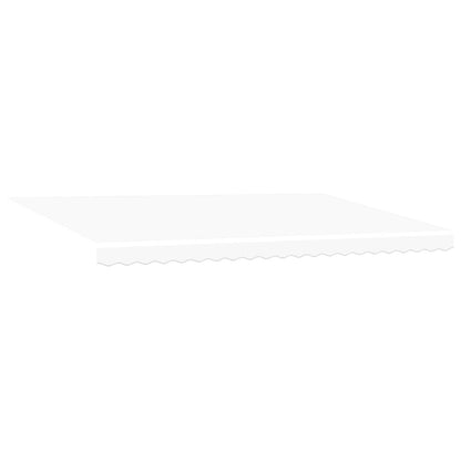 vidaXL Einziehbare Markise Weiß 500 x 300 cm Polyester und Metall
