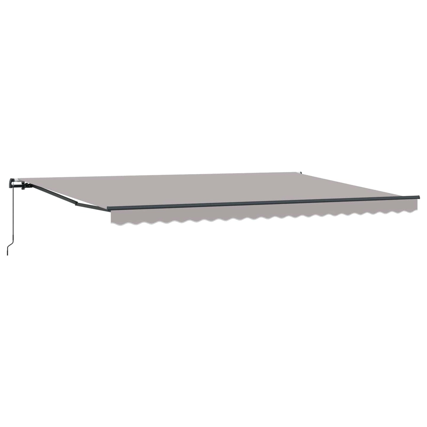 vidaXL Einziehbare Markise Hellgrau 500 x 300 cm Stoff