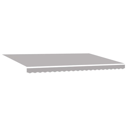 vidaXL Einziehbare Markise Hellgrau 500 × 300 cm Stoff und Metall