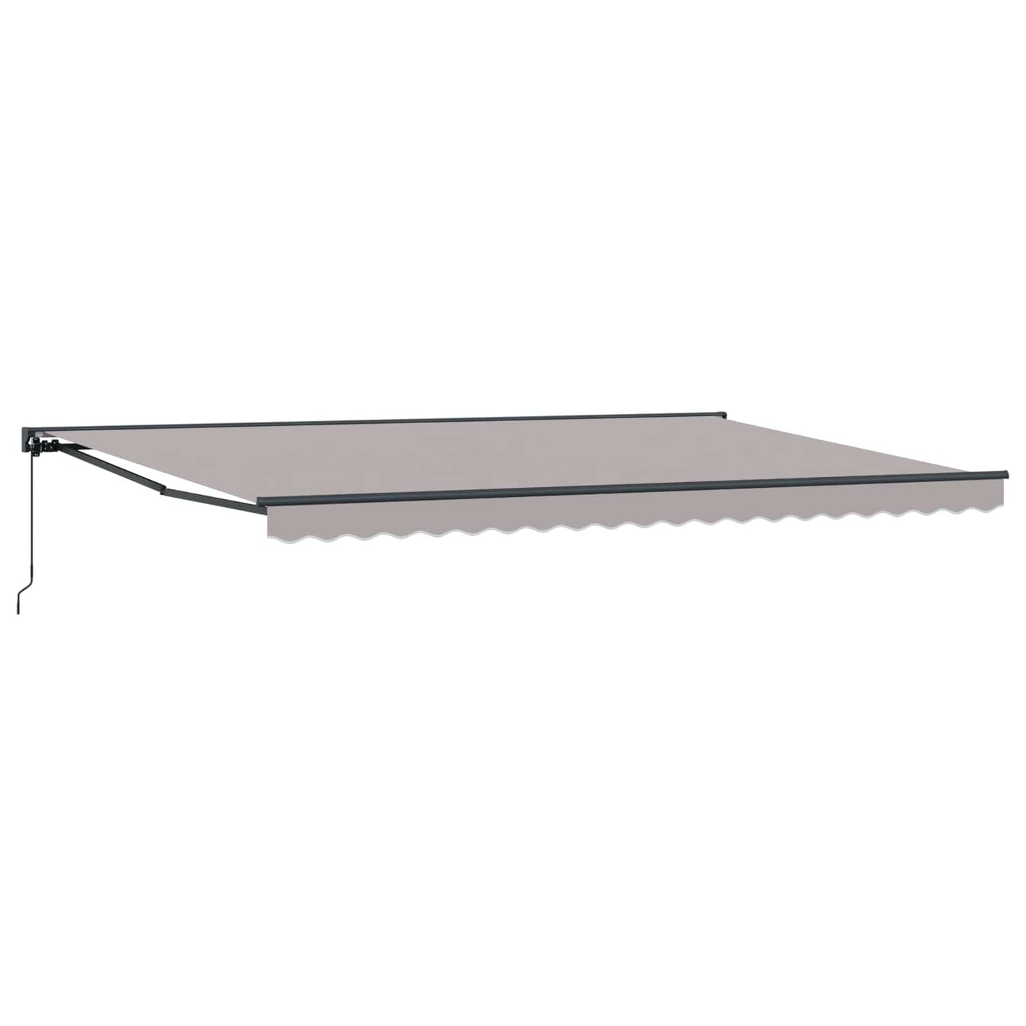 vidaXL Einziehbare Markise Hellgrau 500x300 cm Stoff