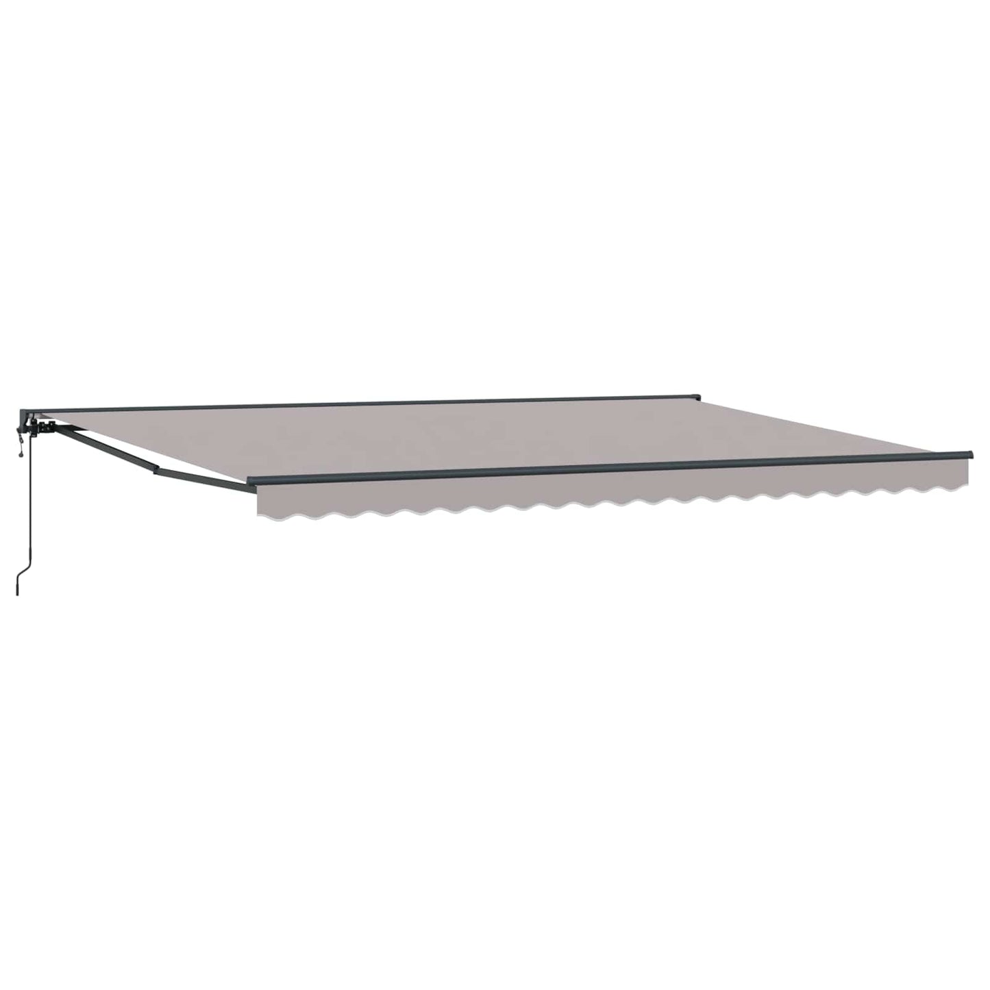 vidaXL Einziehbare Markise Hellgrau 500x300 cm Stoff